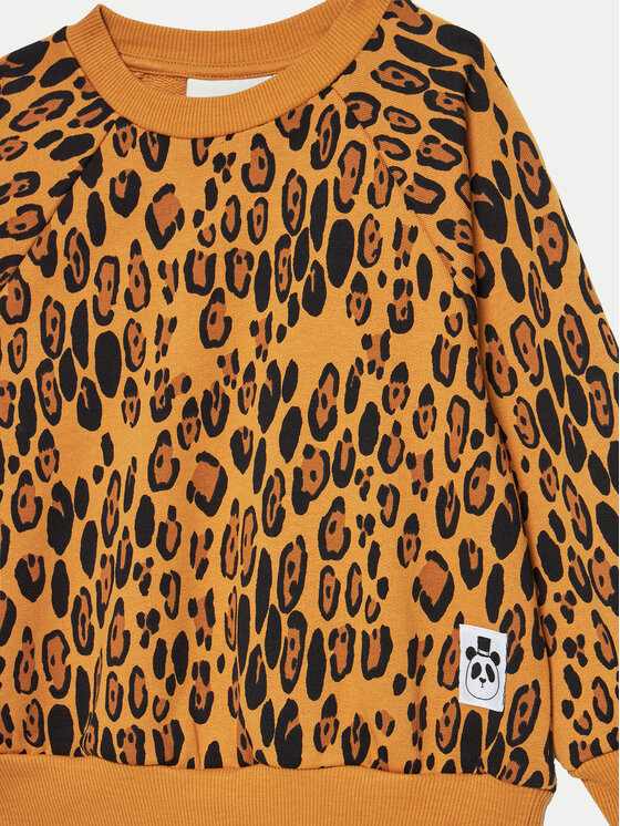 MINI RODINI Mini Rodini Bluza Basic Leopard 1000014413 Brązowy Regular Fit