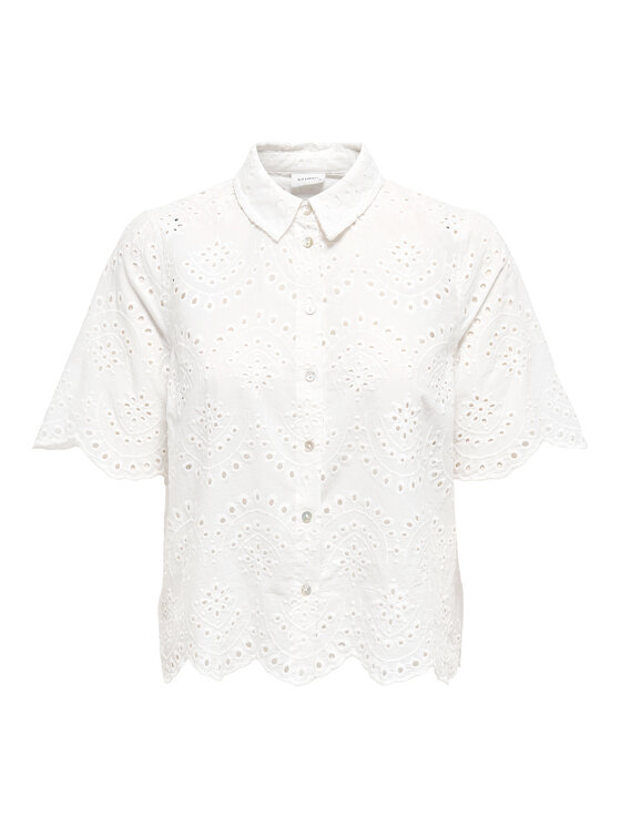 ONLY ONLY Cămașă Valais 15351106 Crem Regular Fit