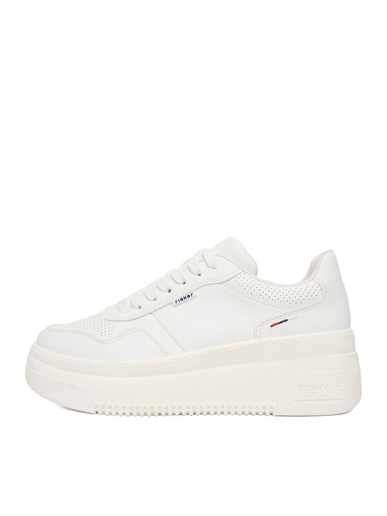 Rieker Rieker Sneakersy M7811-80 Biały