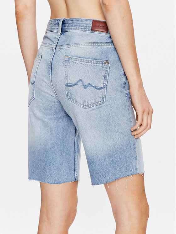 Pepe Jeans Pepe Jeans Дънкови шорти Violet Bermuda PL801006HQ8 Син Relaxed Fit