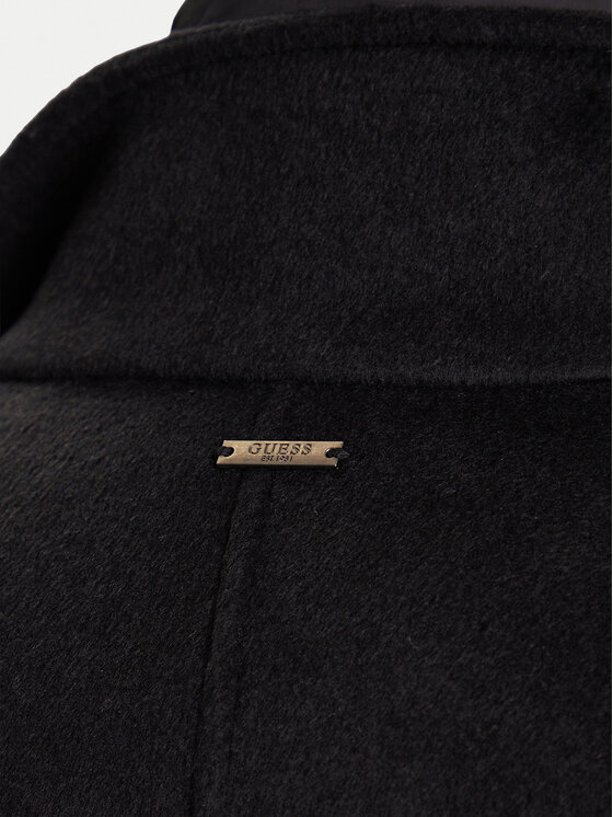 Guess Guess Kevad-sügis mantel M4BL30 WGJ82 Must Regular Fit