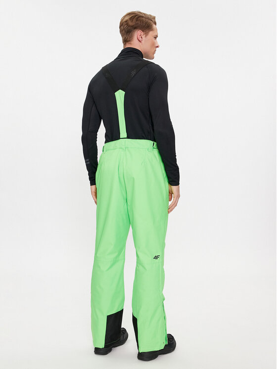 4F 4F Spodnie narciarskie 4FAW23TFTRM361 Zielony Regular Fit