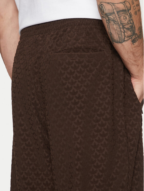 adidas adidas Sportinės kelnės Monogram Track JP4428 Ruda Regular Fit