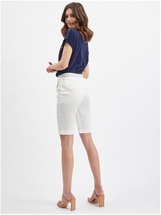 Orsay Orsay Szorty 357035001000__40 Biały Regular Fit