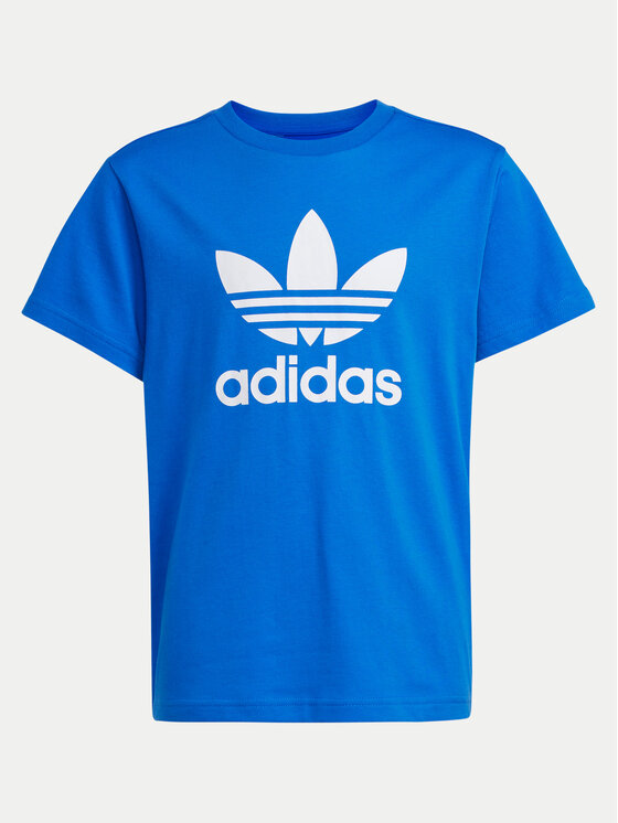 adidas adidas T-Shirt adicolor Trefoil IY7425 Niebieski Regular Fit