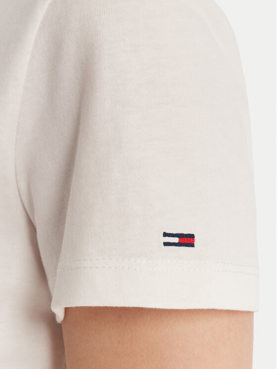 Tommy Jeans Tommy Jeans Tricou Essential DW0DW21842 Alb Regular Fit