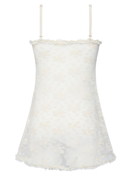 Hunkemöller Hunkemöller Ефирна нощница Darcy 302686 Бежов Slim Fit