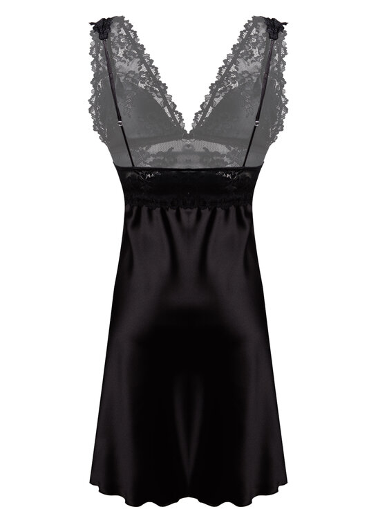 DKaren Lingerie DKaren Lingerie Halka Cleo Czarny Slim Fit