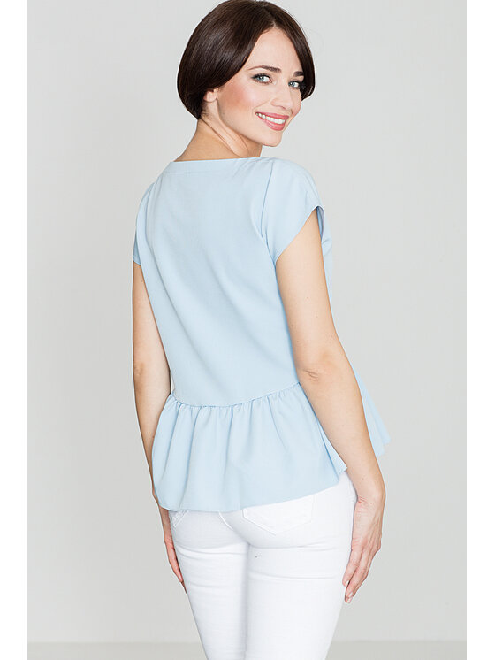 Lenitif Lenitif Blusa K396 Blu Regular Fit