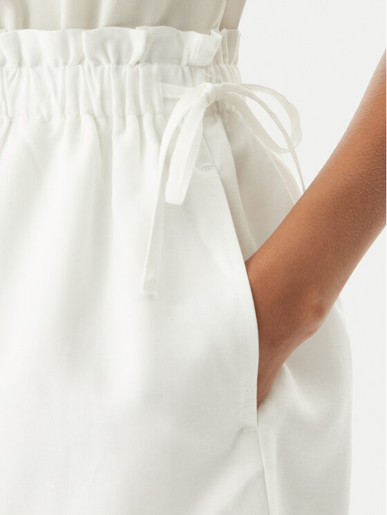 Seafolly Seafolly Шорти от плат Beach Edit 55721-SH Бял Relaxed Fit