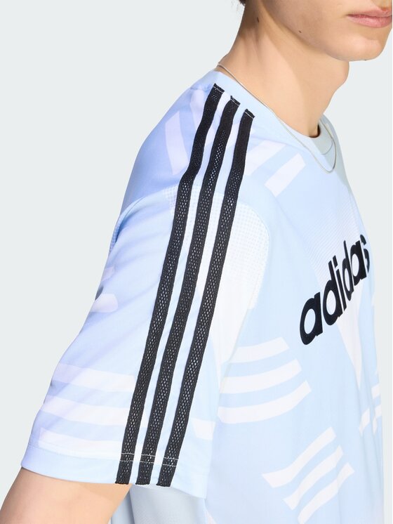 adidas adidas Koszulka techniczna LOOSE SPONSORED JERSEY Biały Regular Fit
