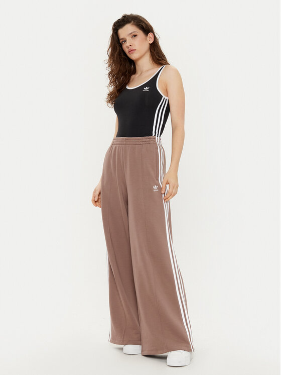 adidas adidas Pantaloni da tuta 3-Stripes JC5762 Beige Wide Leg