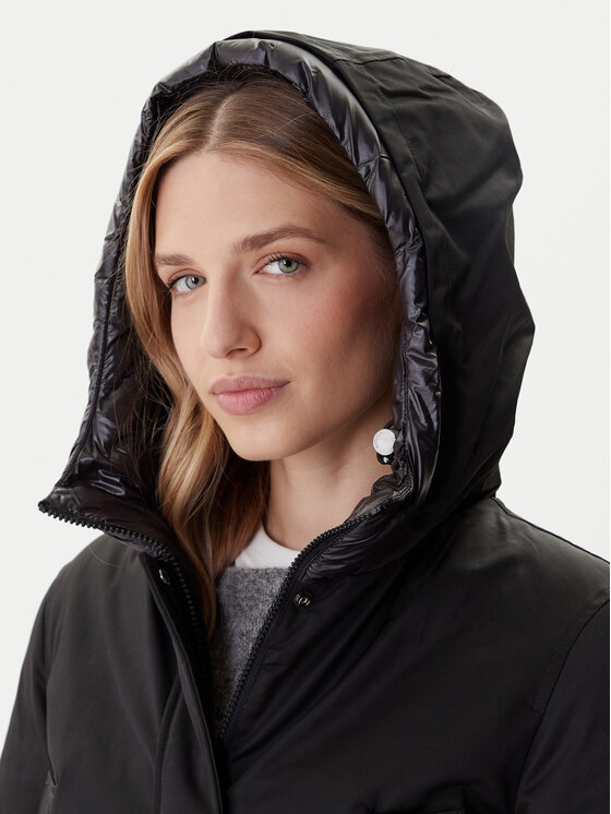 Tommy Hilfiger Tommy Hilfiger Parka WW0WW46533 Fekete Relaxed Fit