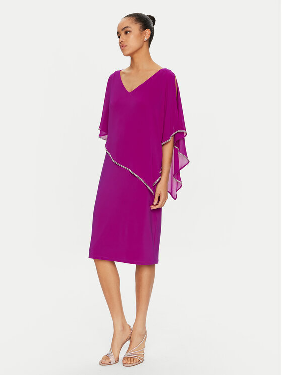 Joseph Ribkoff Joseph Ribkoff Kokteilinė suknelė 243797 Violetinė Slim Fit