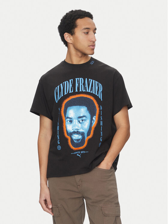 Puma Tričko Clyde Forever 630473 Čierna Regular Fit
