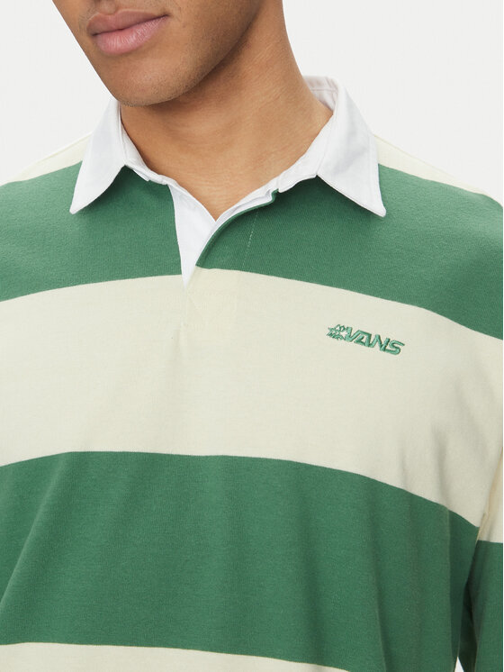 Vans Vans Poloshirt Ward Stripe VN000KU8 Grün Regular Fit