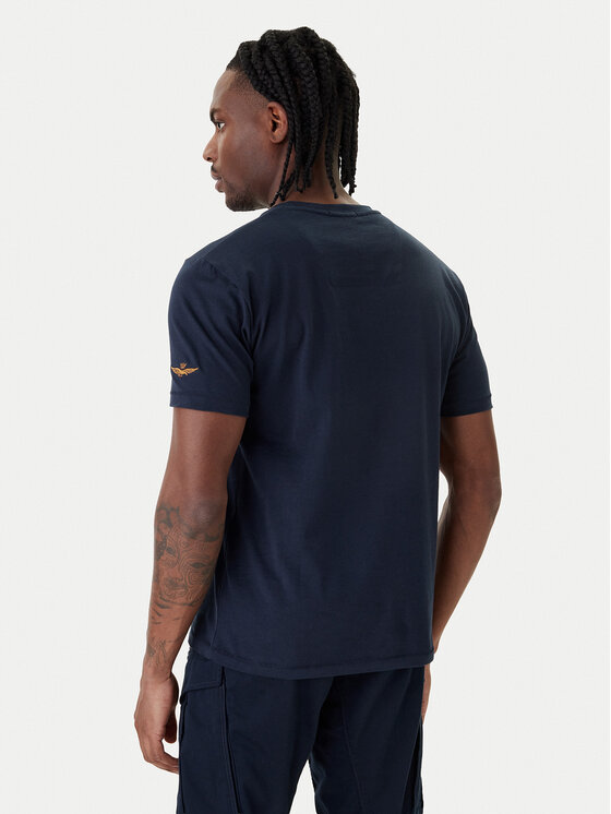 Aeronautica Militare Aeronautica Militare Tričko 261TS2538UJ00727 Tmavomodrá Regular Fit