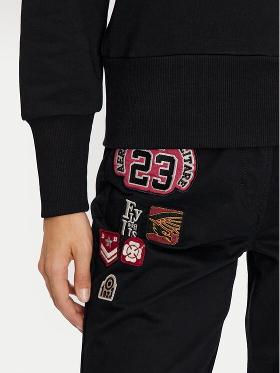 Aeronautica Militare Aeronautica Militare Світшот 242FE1969DF541 Чорний Regular Fit