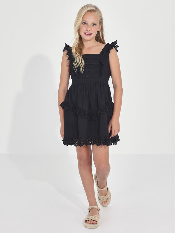Mayoral Mayoral Sommerkleid 6918 Schwarz Regular Fit