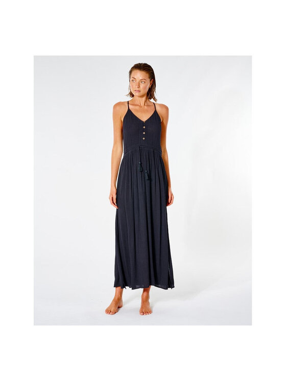 Rip Curl Rip Curl Sukienka letnia Classic Surf Maxi Dress Czarny Relaxed Fit