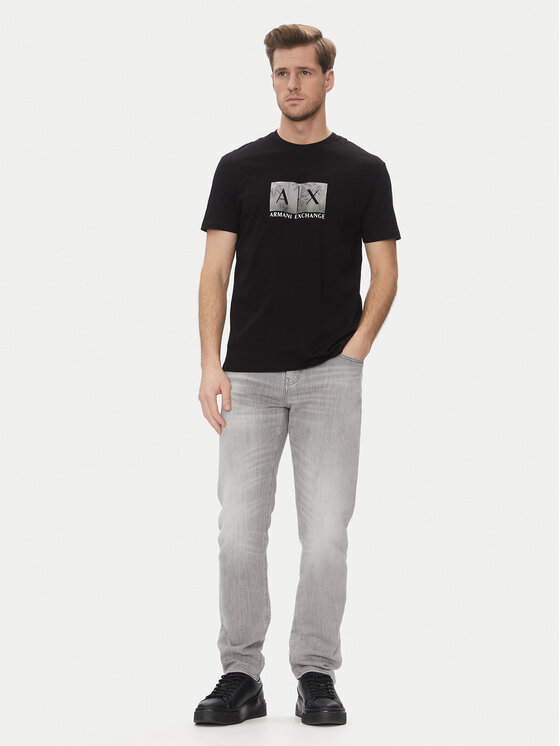 Armani Exchange Armani Exchange Marškinėliai XM000555 AF10358 UC001 Juoda Regular Fit