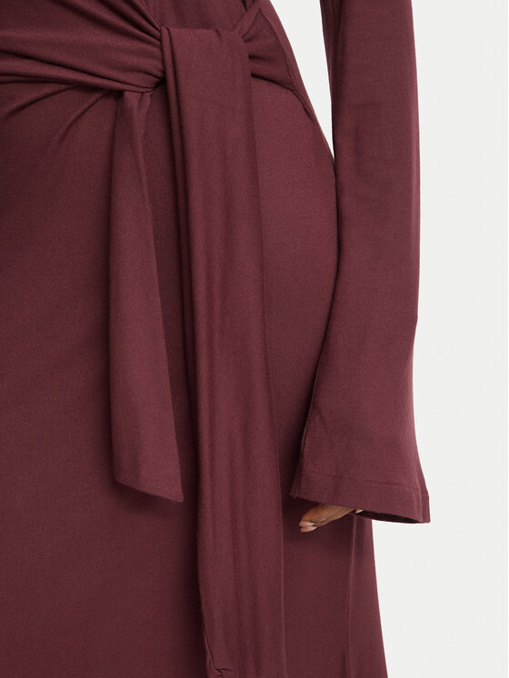 BOSS BOSS Kleid für den Alltag 50568970 Dunkelrot Regular Fit