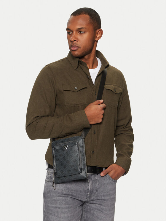 Guess Guess Мъжка чантичка HMSILO P5109 Черен