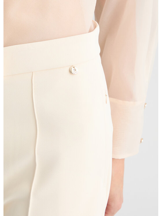 Liu Jo Liu Jo Pantaloni di tessuto CA5076T2527X0659 Bianco Regular Fit