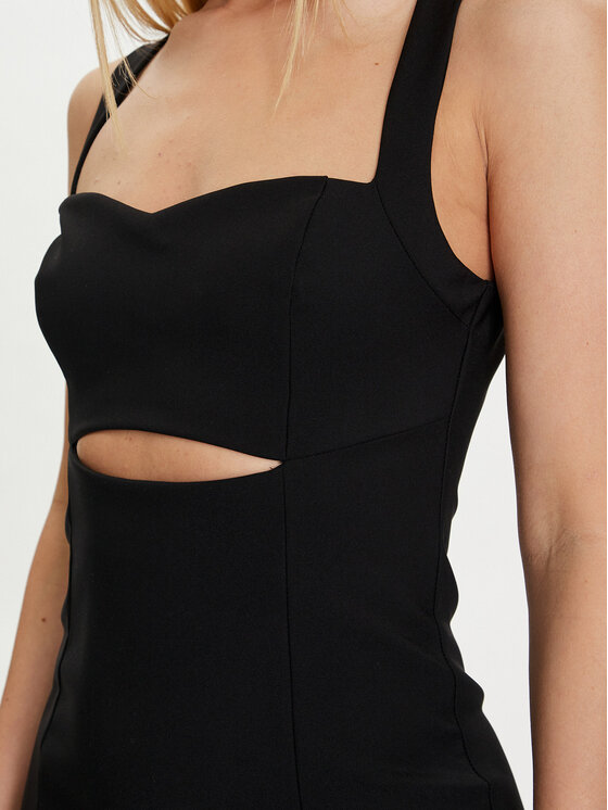 Guess Guess Coctailkleid Sl Lana W4GK64 WG540 Schwarz Bodycon Fit