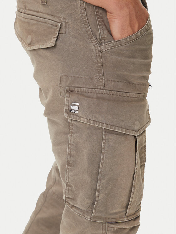 G-Star Raw G-Star Raw Hlače Rovic Zip 3D D02190-E172 Bež Tapered Fit