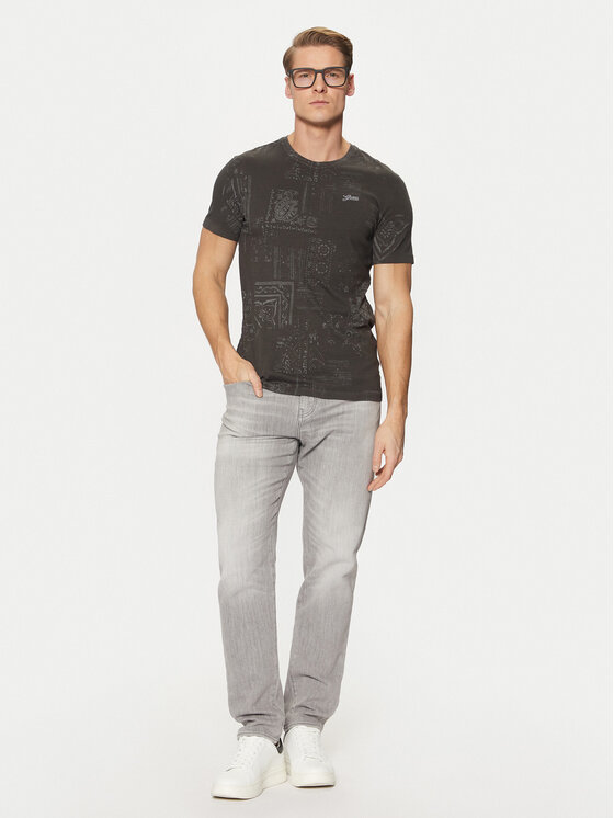 Guess Guess Majica M5RI09 I3Z14 Pisana Slim Fit