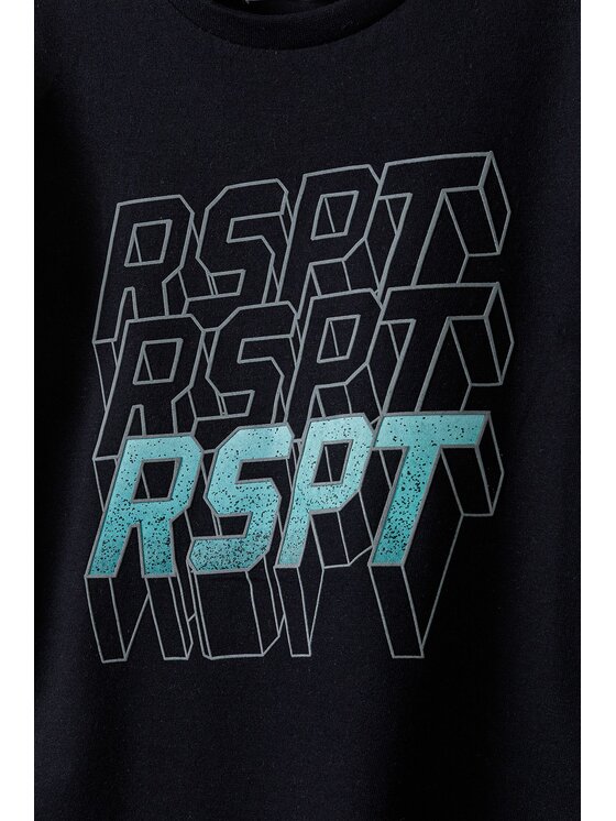 minoti minoti T-Shirt aqua 2 Czarny Regular Fit