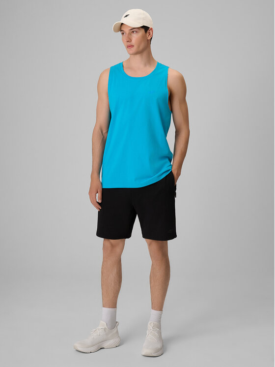 4F 4F Tank top BASIC 5 Niebieski Regular Fit