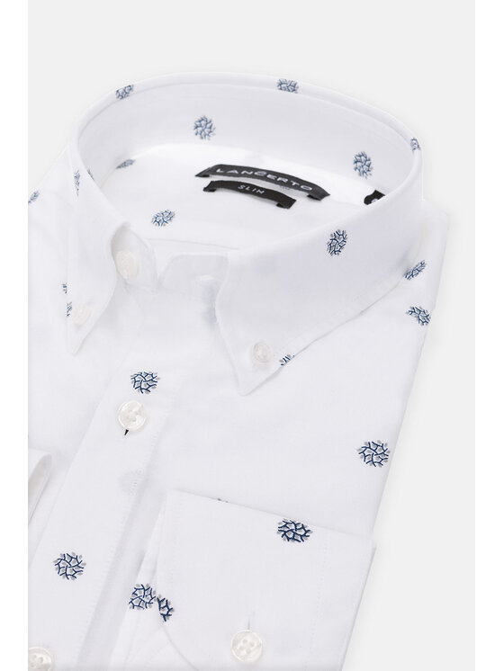 Lancerto Lancerto Koszula Raul KO073122000025 Biały Slim Fit