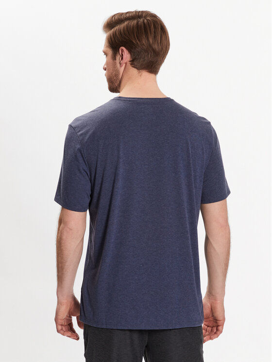 Skechers Skechers T-Shirt Skechers Dri-Release SKX Tee Granatowy Regular Fit