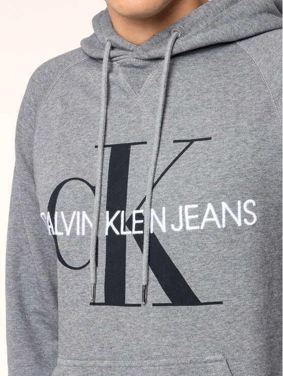 Calvin Klein Jeans Calvin Klein Jeans Felpa Monogram J30J313219 Grigio Regular Fit