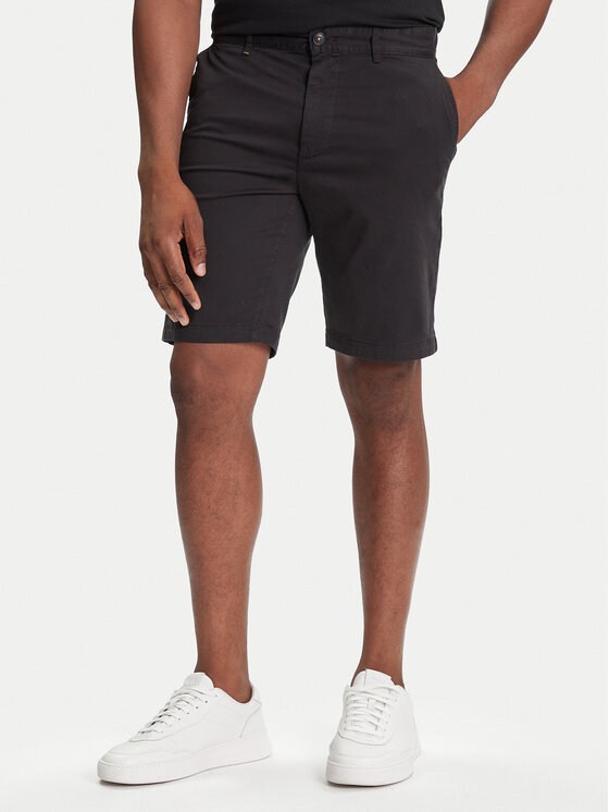 BOSS BOSS Šortky z materiálu 50536723 Černá Slim Fit