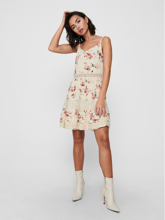ONLY ONLY Ljetna haljina Karmen 15177478 Bež Regular Fit