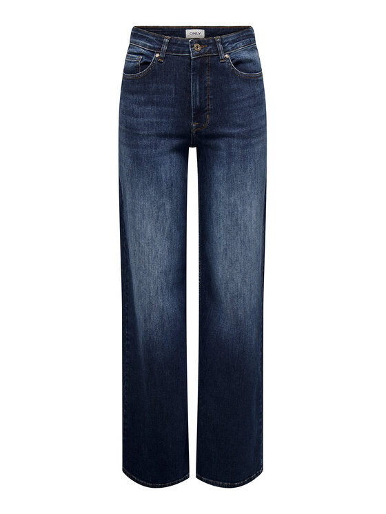 ONLY ONLY Jeansy Madison 15318405 Granatowy Wide Leg