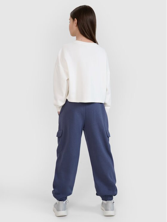 4F 4F Παντελόνι φόρμας 4FJWspring_summer_2025TTROF1135 Σκούρο γκρι Regular Fit