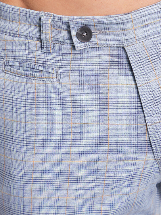 Pantaloni di tessuto 4134 36387 Blu Slim Fit