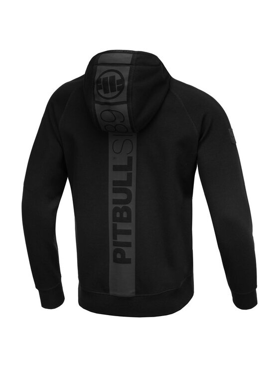 PITBULL PITBULL Bluza Bluza z kapturem Stafford S Czarny Regular Fit