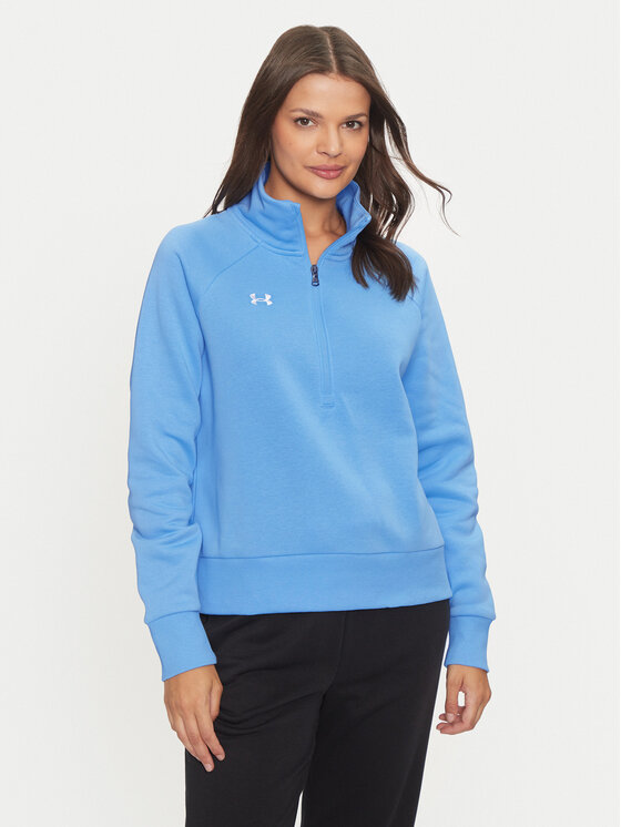 Under Armour Džemperis ar kapuci Ua Rival Fleece 1379492 Zils Loose Fit