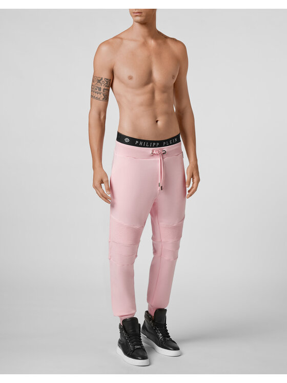 PHILIPP PLEIN PHILIPP PLEIN Spodnie dresowe 23837 Różowy Jogger Fit