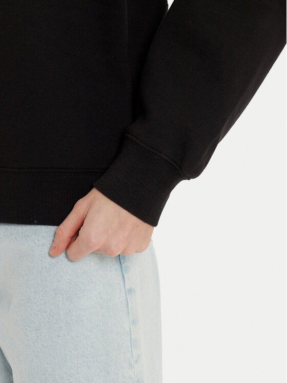 Tommy Jeans Tommy Jeans Sweatshirt Varsity DW0DW19845 Schwarz Boxy Fit