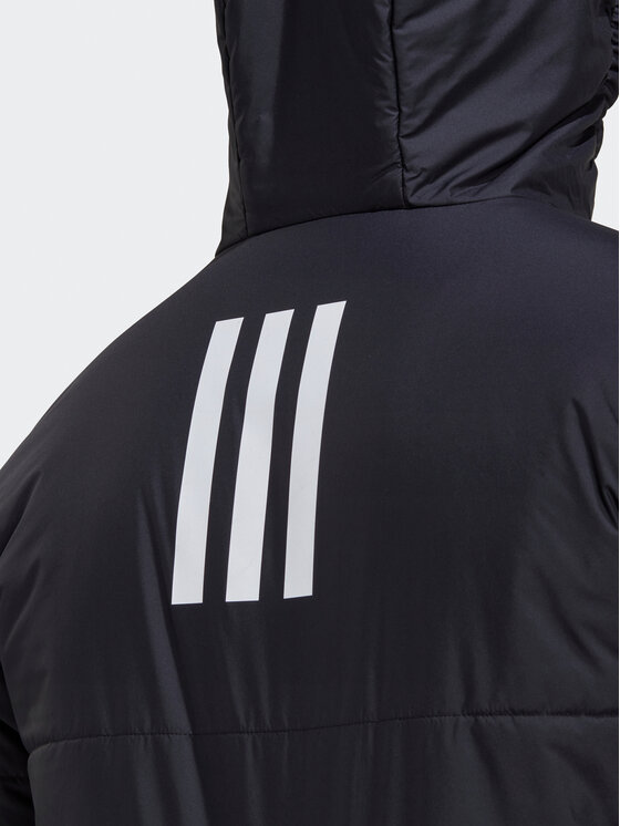 adidas Ubergangsjacke BSC 3 Stripes Hooded Insulated Jacket HG6276 Schwarz Regular Fit Modivo