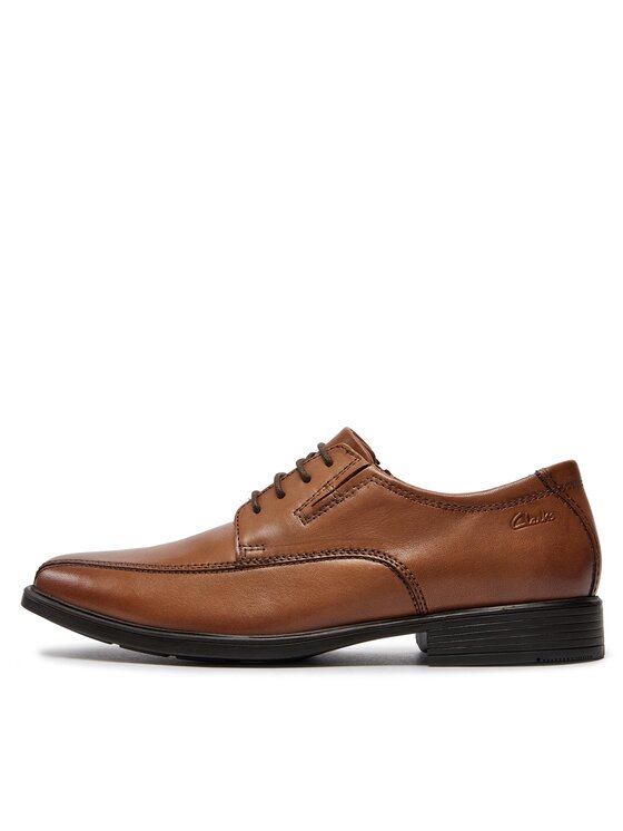 Clarks Clarks Półbuty Tilden Walk 261300957 Brązowy