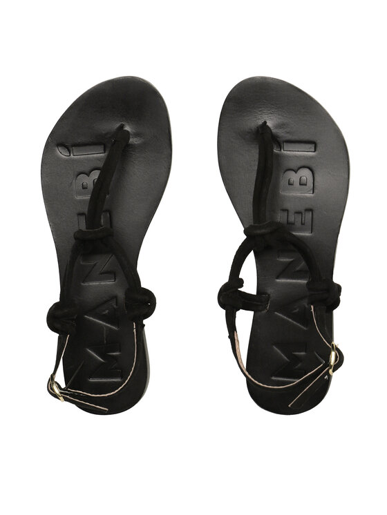 Manebi Manebi Sandales Suede Leather Sandals V 2.2 Y0 Melns