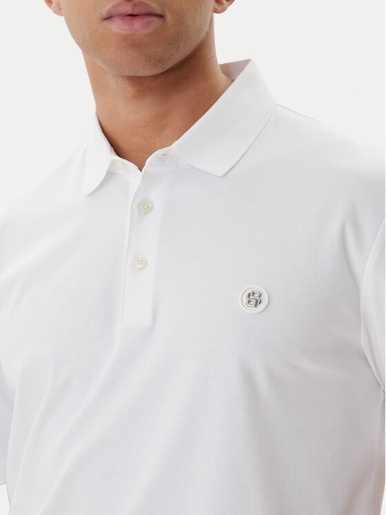 BOSS BOSS Polo marškinėliai Parris 50555829 Balta Regular Fit