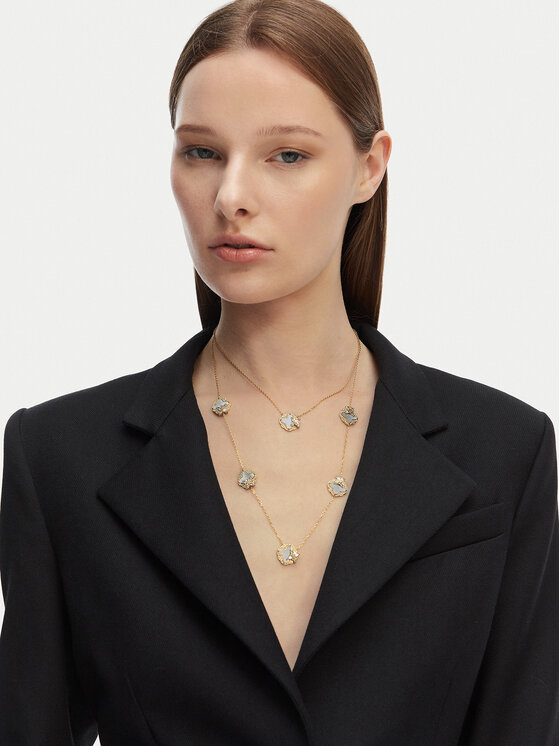 Guess Guess Ogrlica JUBN05 581JW Zlatna